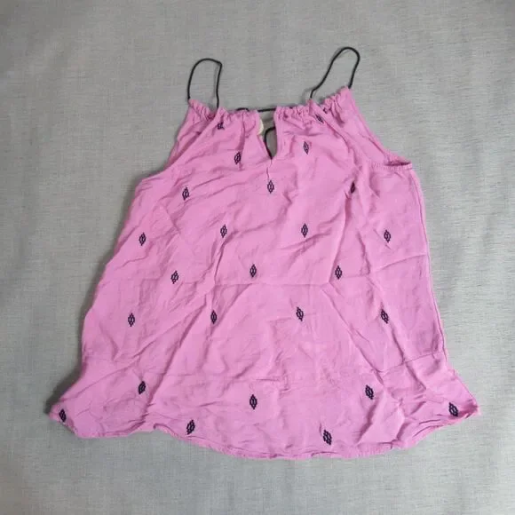 Vanessa Virginia Anthropologie Top Womens Small Pink Beaded Boho Southwestern - Picture 6 of 11